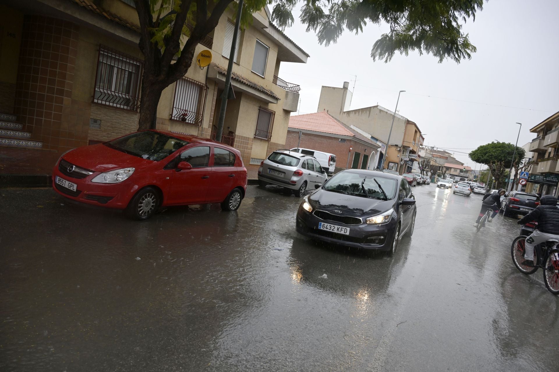 Las imágenes de la tromba de agua que ha afectado a la Región de Murcia este viernes