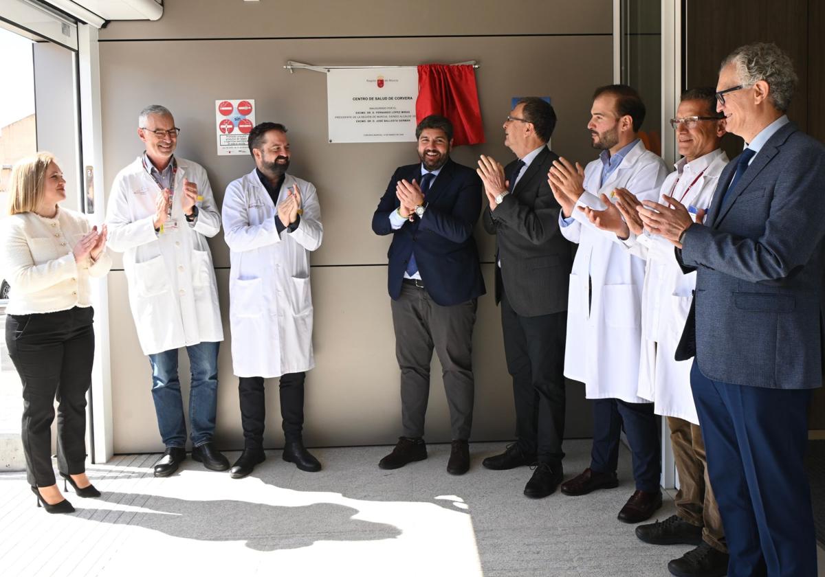 Acto de inauguración del nuevo centro de salud de la pedanía murciana de Corvera.