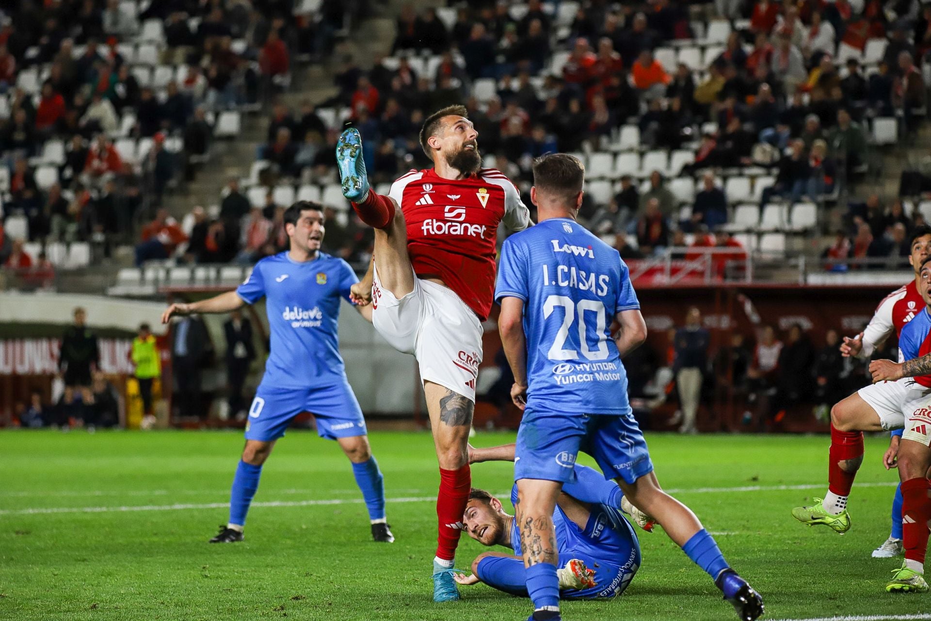 La victoria del Real Murcia frente al Fuenlabrada, en imágenes