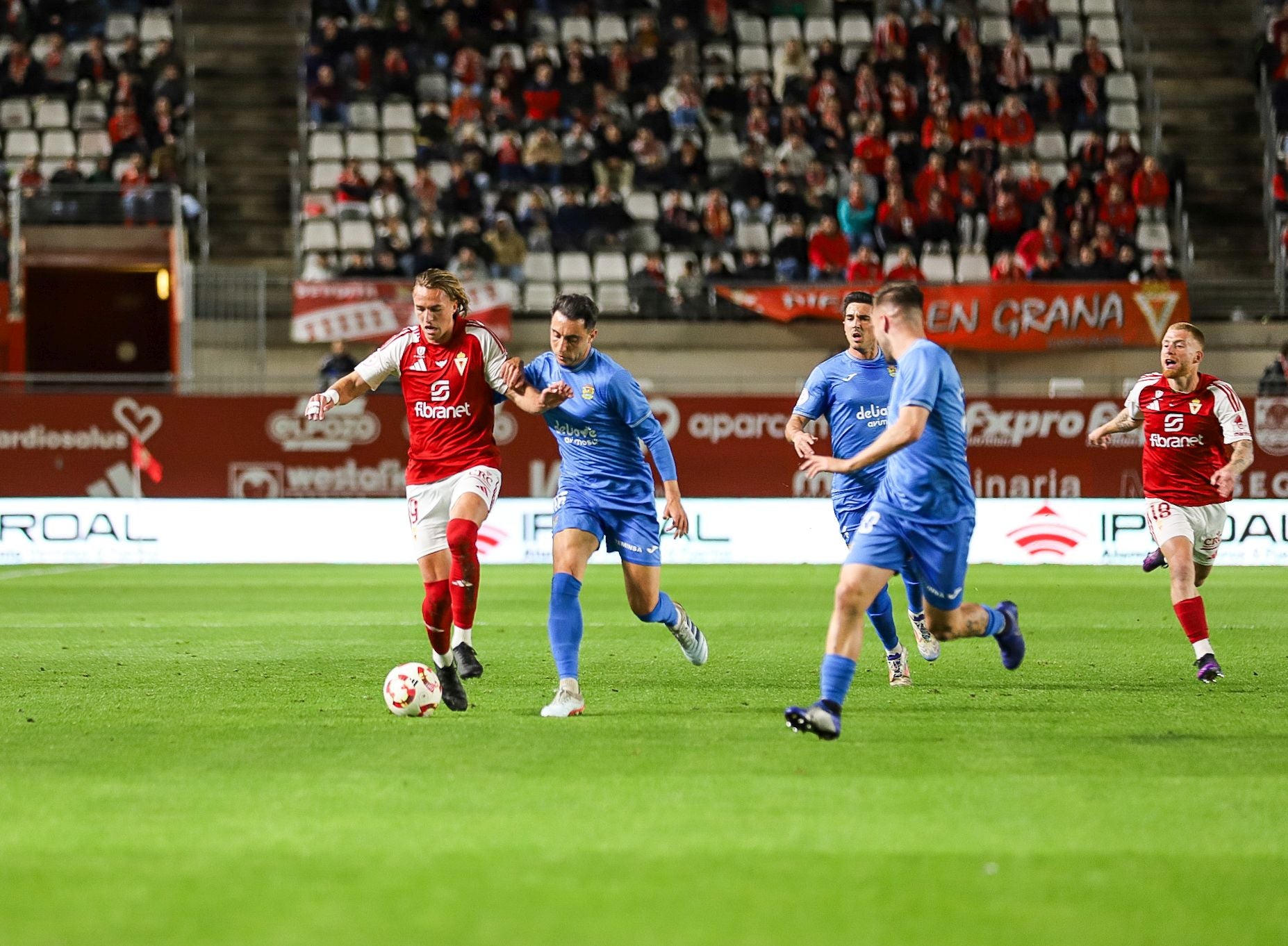 La victoria del Real Murcia frente al Fuenlabrada, en imágenes