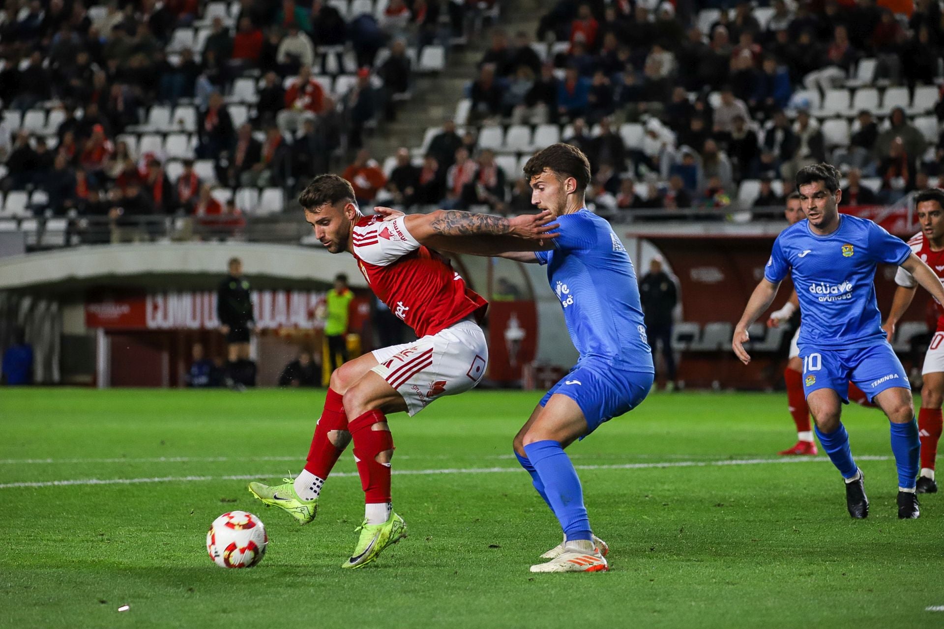 La victoria del Real Murcia frente al Fuenlabrada, en imágenes