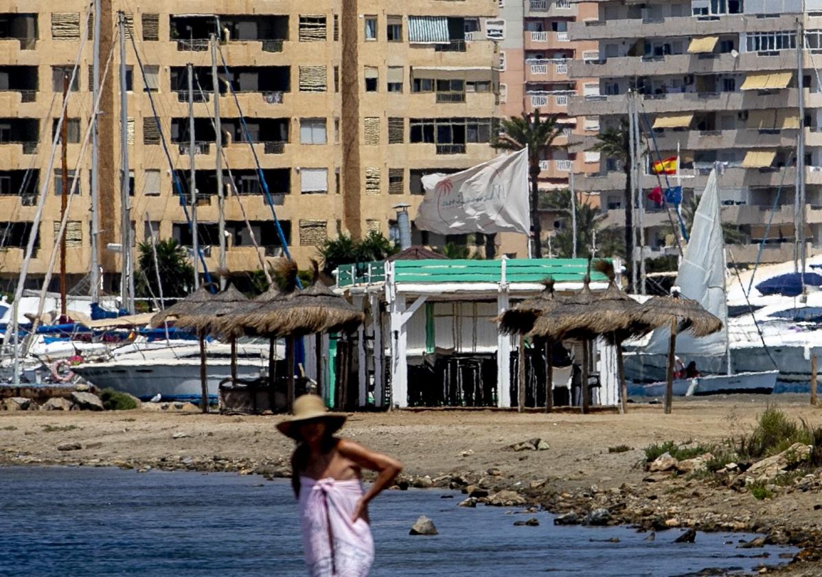 Imagen de archivo de un chiringuito en la zona del Mar Menor.