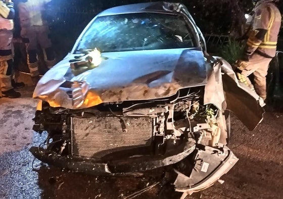 El estado del vehículo tras el accidente