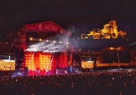 El concierto de Arde Bogotá, en el ciclo 'Las Noches del Camino' de Caravaca, el año pasado.