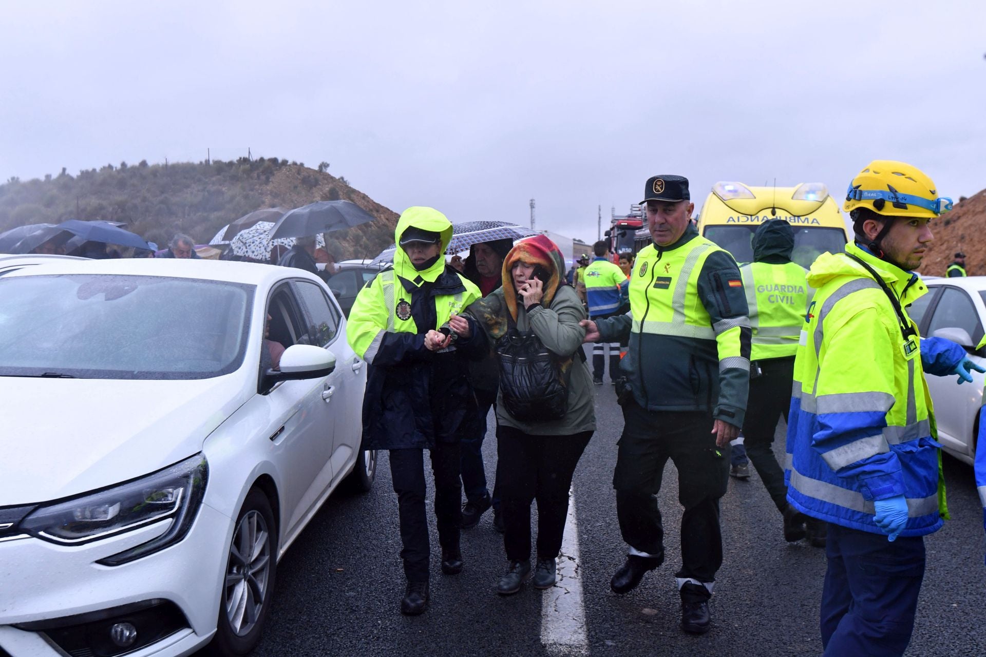 Las imágenes del accidente de autobús en la autovía A-7 en Murcia