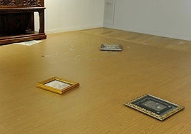 Imagen difundida por la Galería Nacional de Grecia del «accidente».