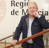Antonio Jiménez, en la sede de UGT en Murcia, ayer.
