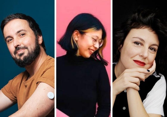 Isaac Sánchez, Paloma Chen y Lucía Carballal.