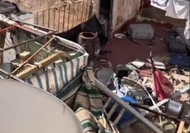 Estado del inmueble abandonado.