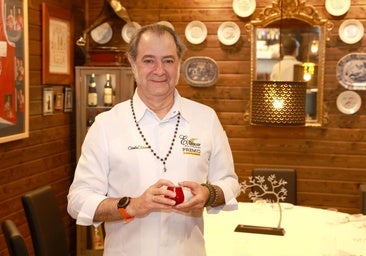 Firo Vázquez, en el restaurante El Olivar.