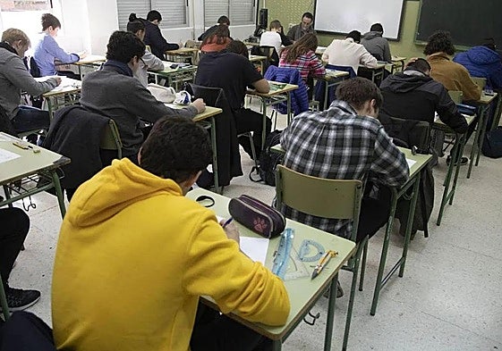 Estudiantes de bachillerato en una imagen de archivo.
