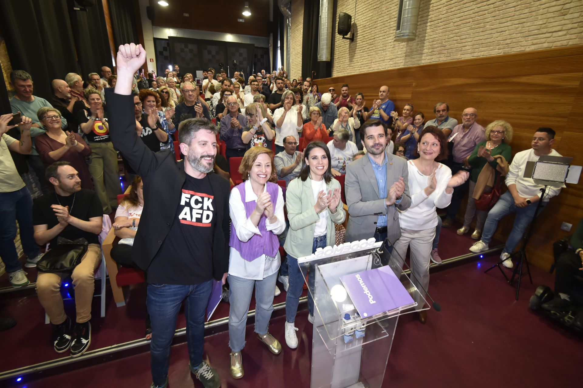 Las imágenes de Irene Montero en Murcia