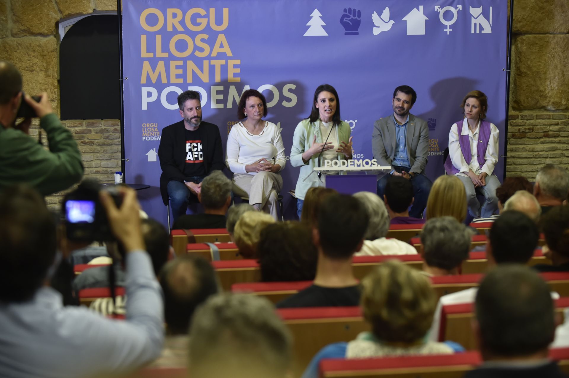 Las imágenes de Irene Montero en Murcia