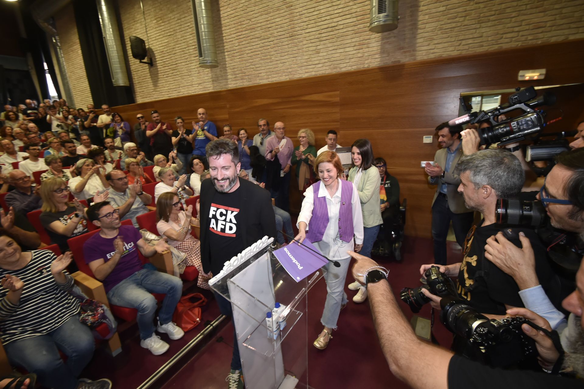 Las imágenes de Irene Montero en Murcia