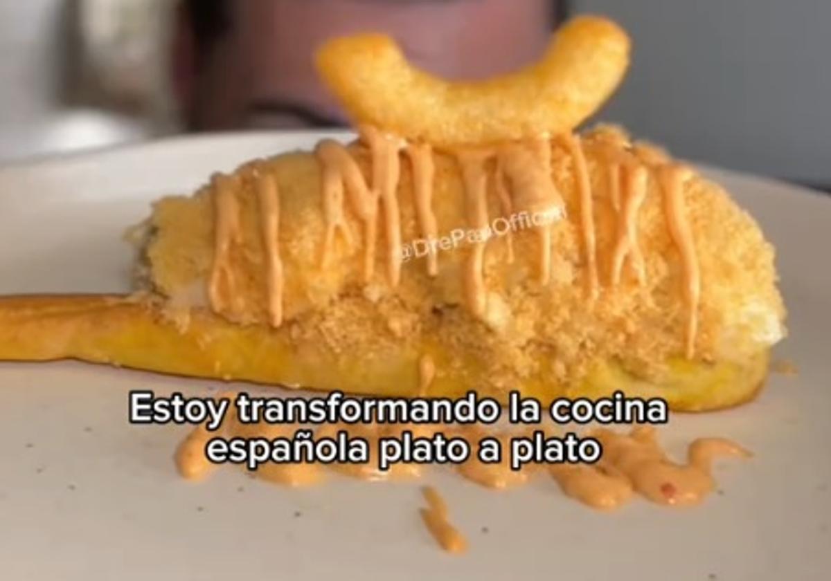 Marinera de Cheetos: la versión de un cocinero canadiense que fusiona la tapa con el sabor de este 'snack'