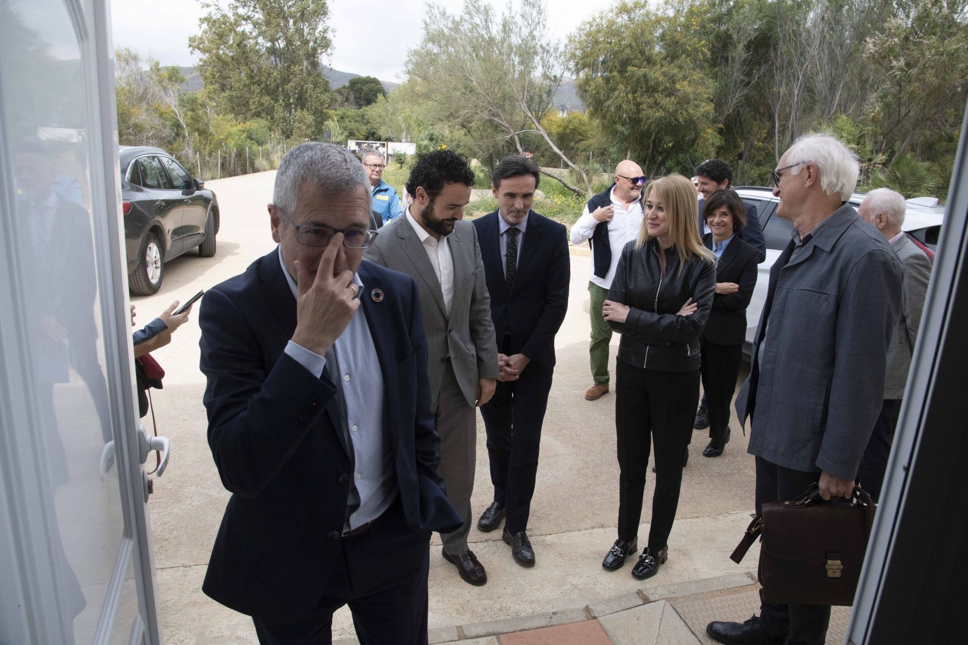 La manifestación con motivo de la reunión para la regeneración de la bahía de Portmán, en imágenes