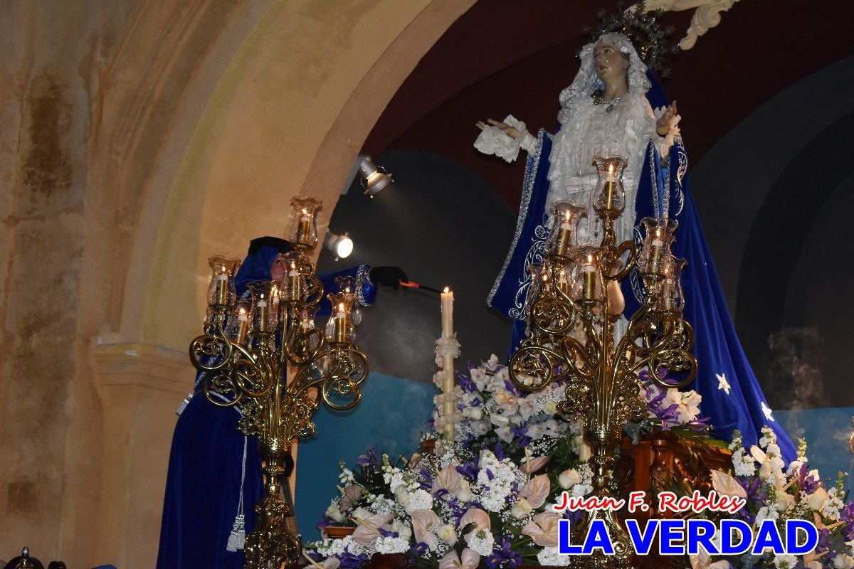 «Noche azul y de encuentros» para celebrar el Viernes de Dolores en Caravaca de la Cruz