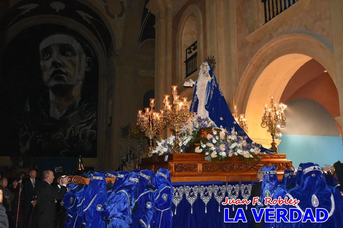«Noche azul y de encuentros» para celebrar el Viernes de Dolores en Caravaca de la Cruz