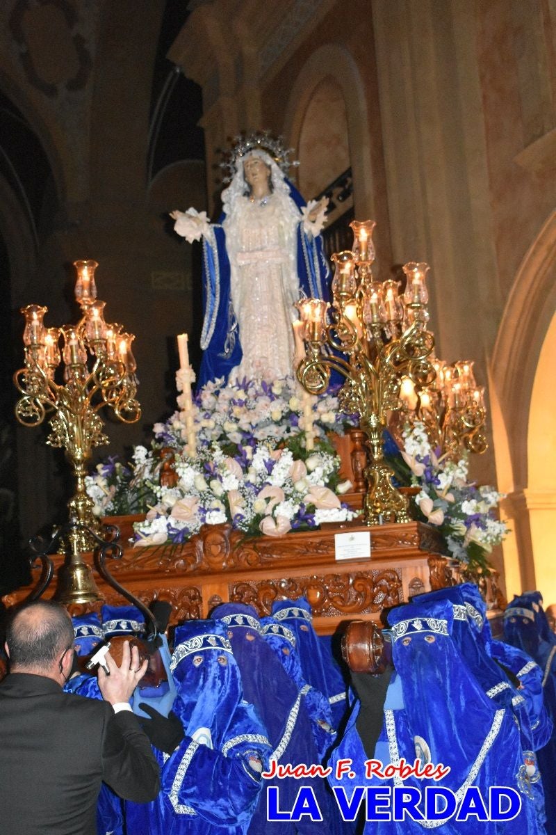 «Noche azul y de encuentros» para celebrar el Viernes de Dolores en Caravaca de la Cruz