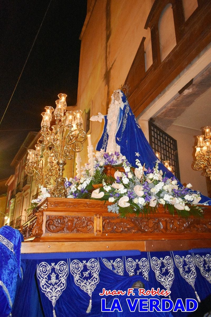 «Noche azul y de encuentros» para celebrar el Viernes de Dolores en Caravaca de la Cruz