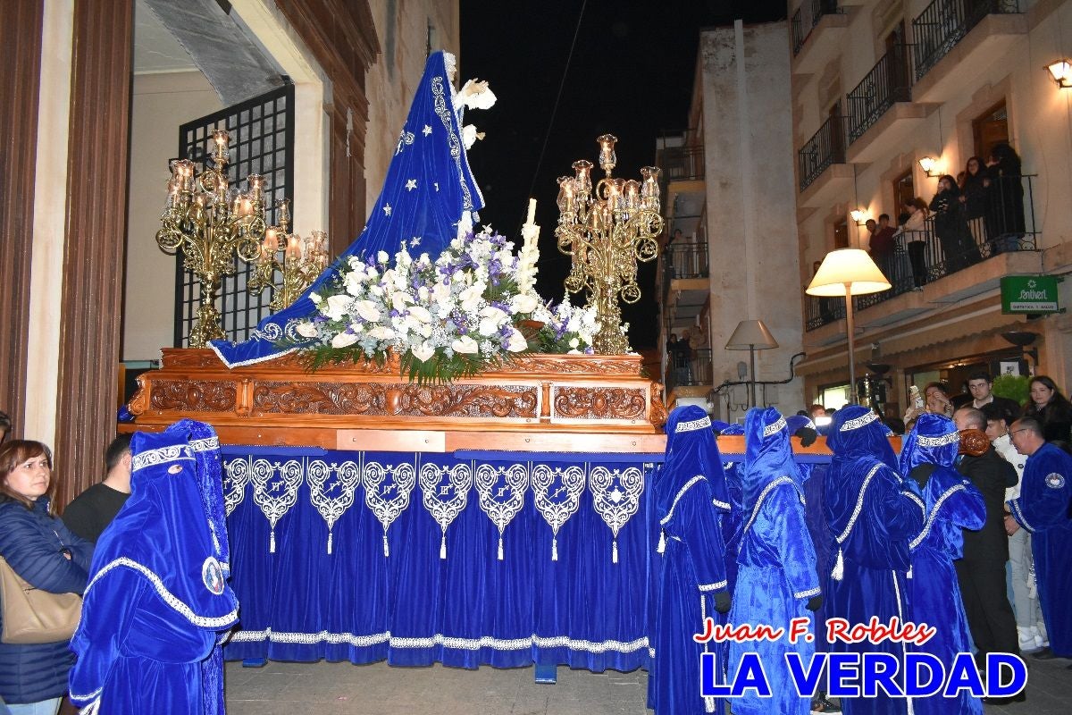«Noche azul y de encuentros» para celebrar el Viernes de Dolores en Caravaca de la Cruz
