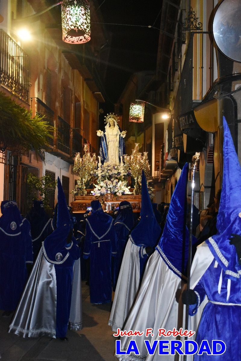 «Noche azul y de encuentros» para celebrar el Viernes de Dolores en Caravaca de la Cruz