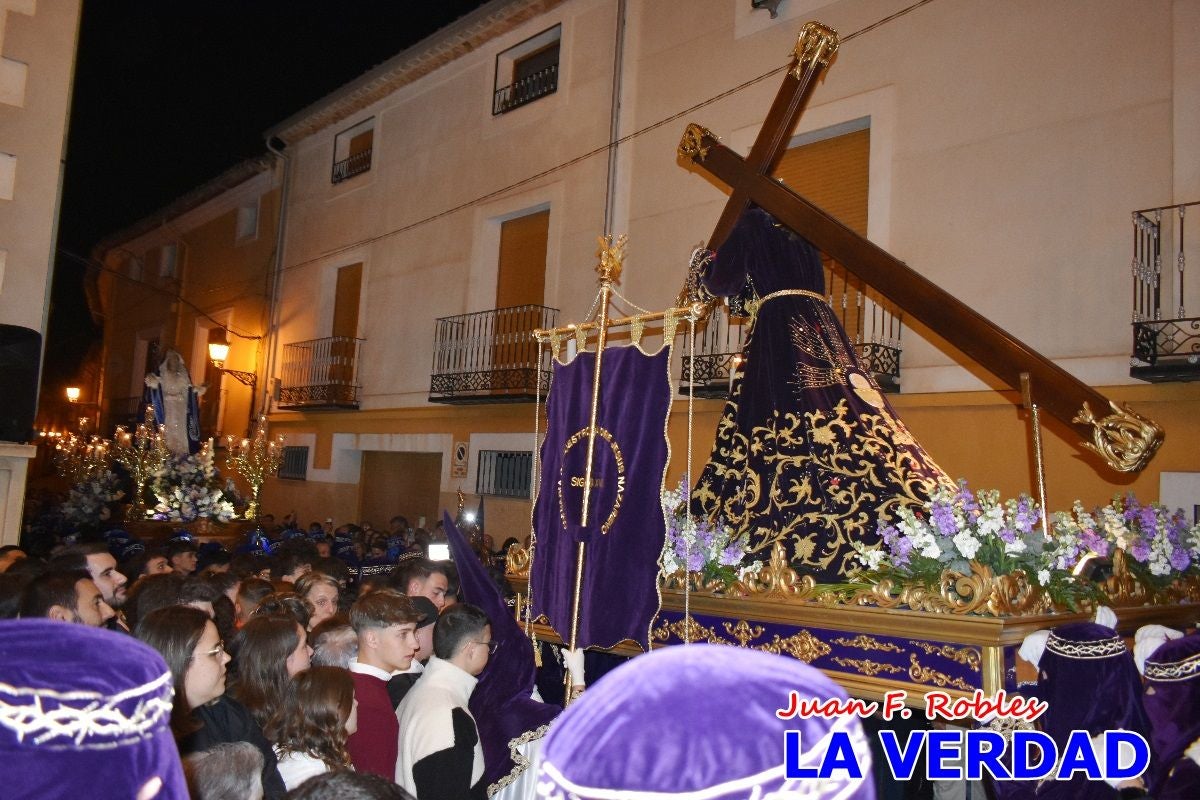 «Noche azul y de encuentros» para celebrar el Viernes de Dolores en Caravaca de la Cruz