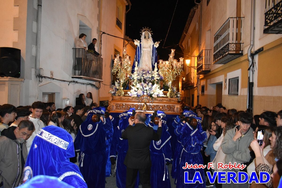 «Noche azul y de encuentros» para celebrar el Viernes de Dolores en Caravaca de la Cruz