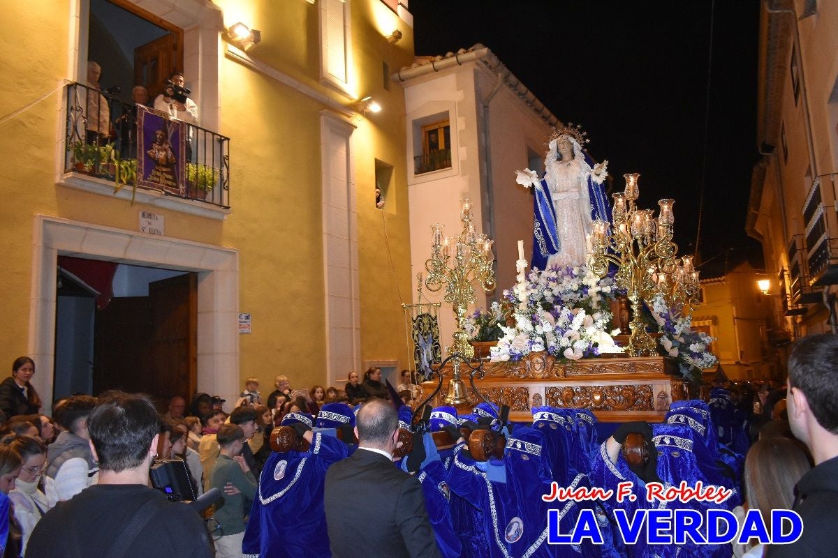 «Noche azul y de encuentros» para celebrar el Viernes de Dolores en Caravaca de la Cruz