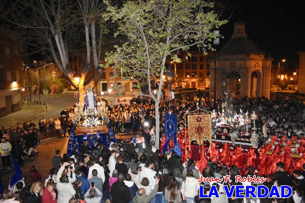«Noche azul y de encuentros» para celebrar el Viernes de Dolores en Caravaca de la Cruz