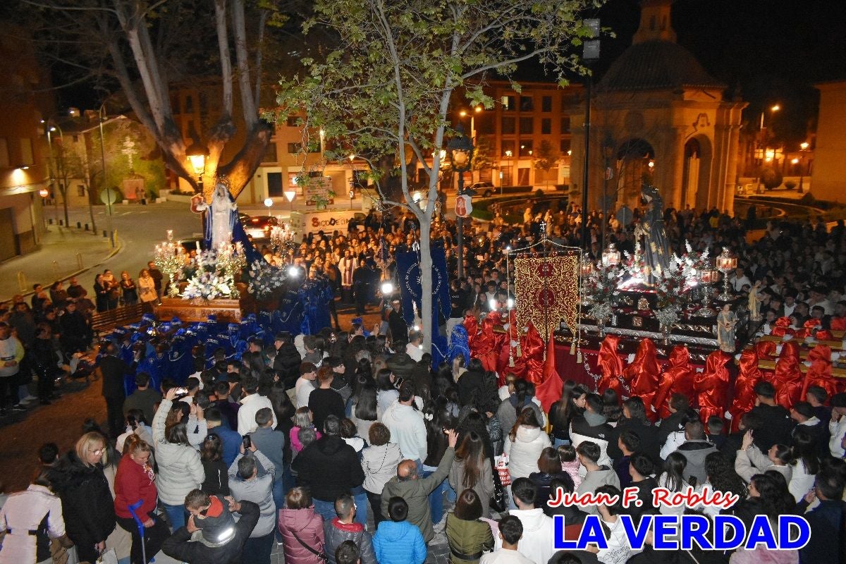 «Noche azul y de encuentros» para celebrar el Viernes de Dolores en Caravaca de la Cruz