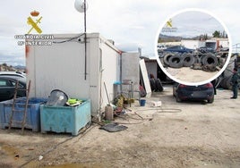 El taller clandestino localizado en Fortuna.