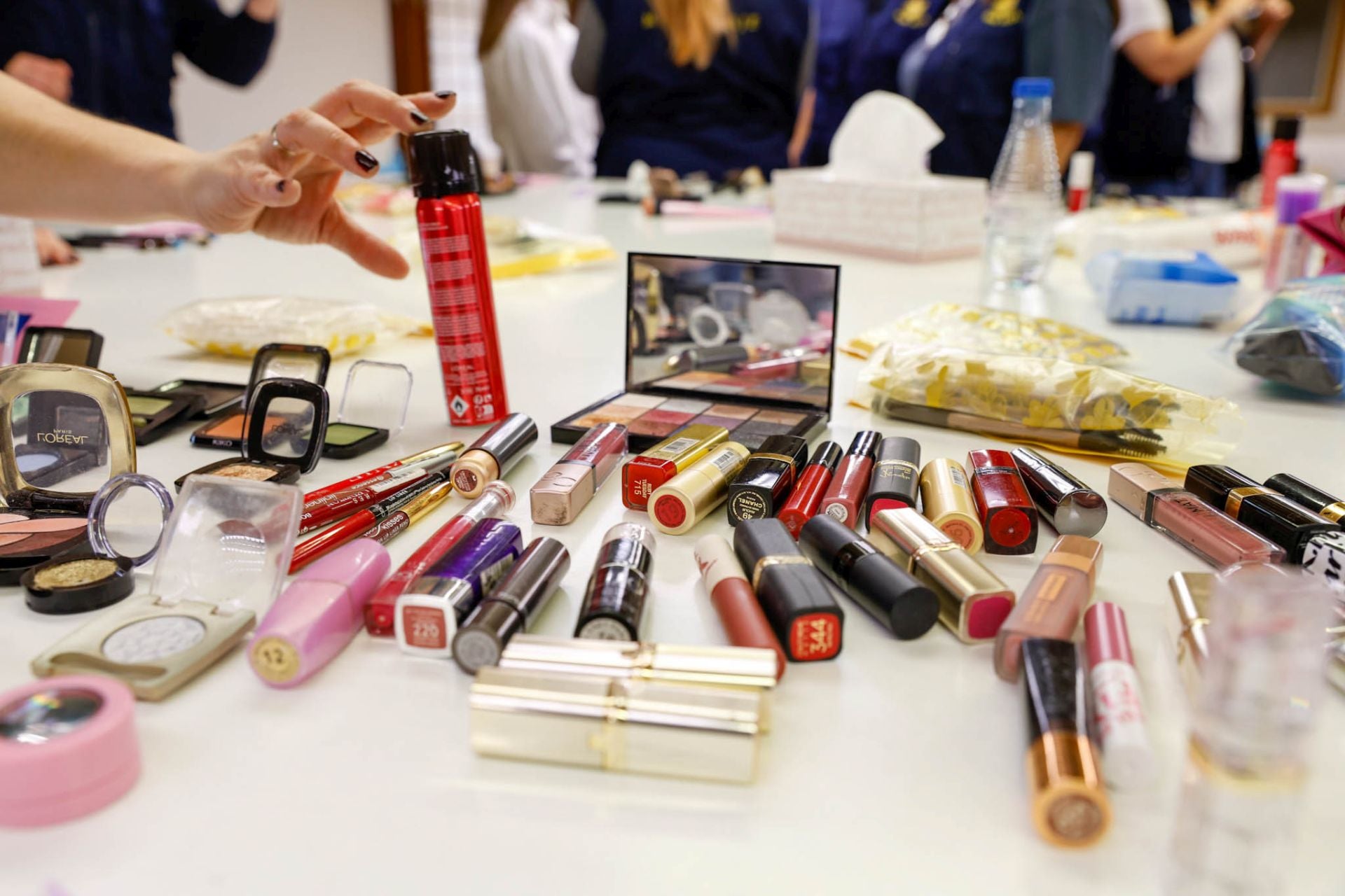 Las imágenes de los preparativos para el Domingo de Ramos en Lorca