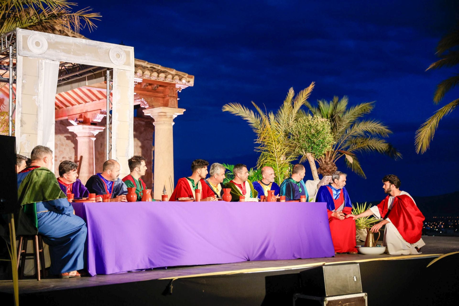 Las imágenes del vía crucis viviente de Lorca