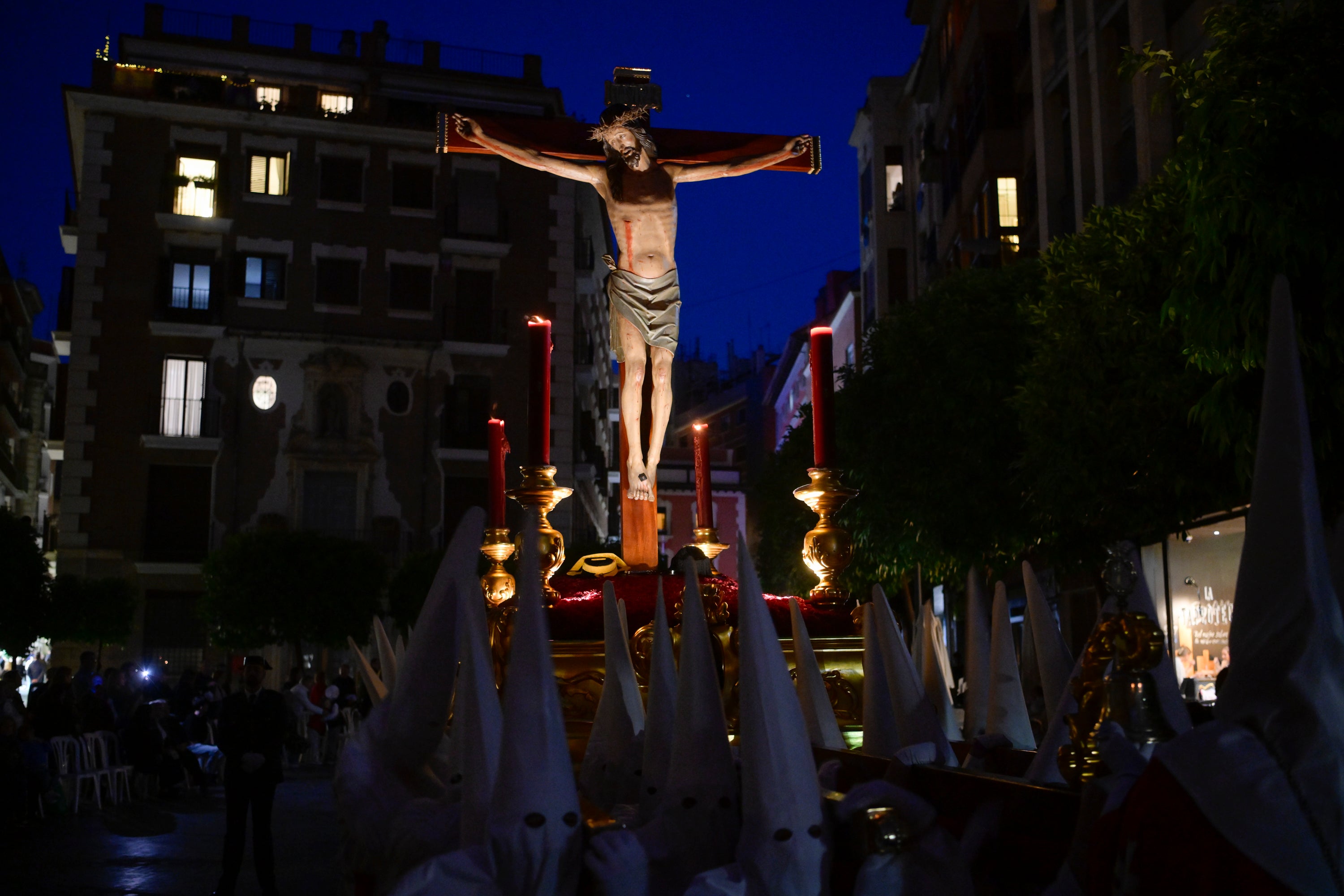 La procesión del Cristo de la Salud el Martes Santo en Murcia