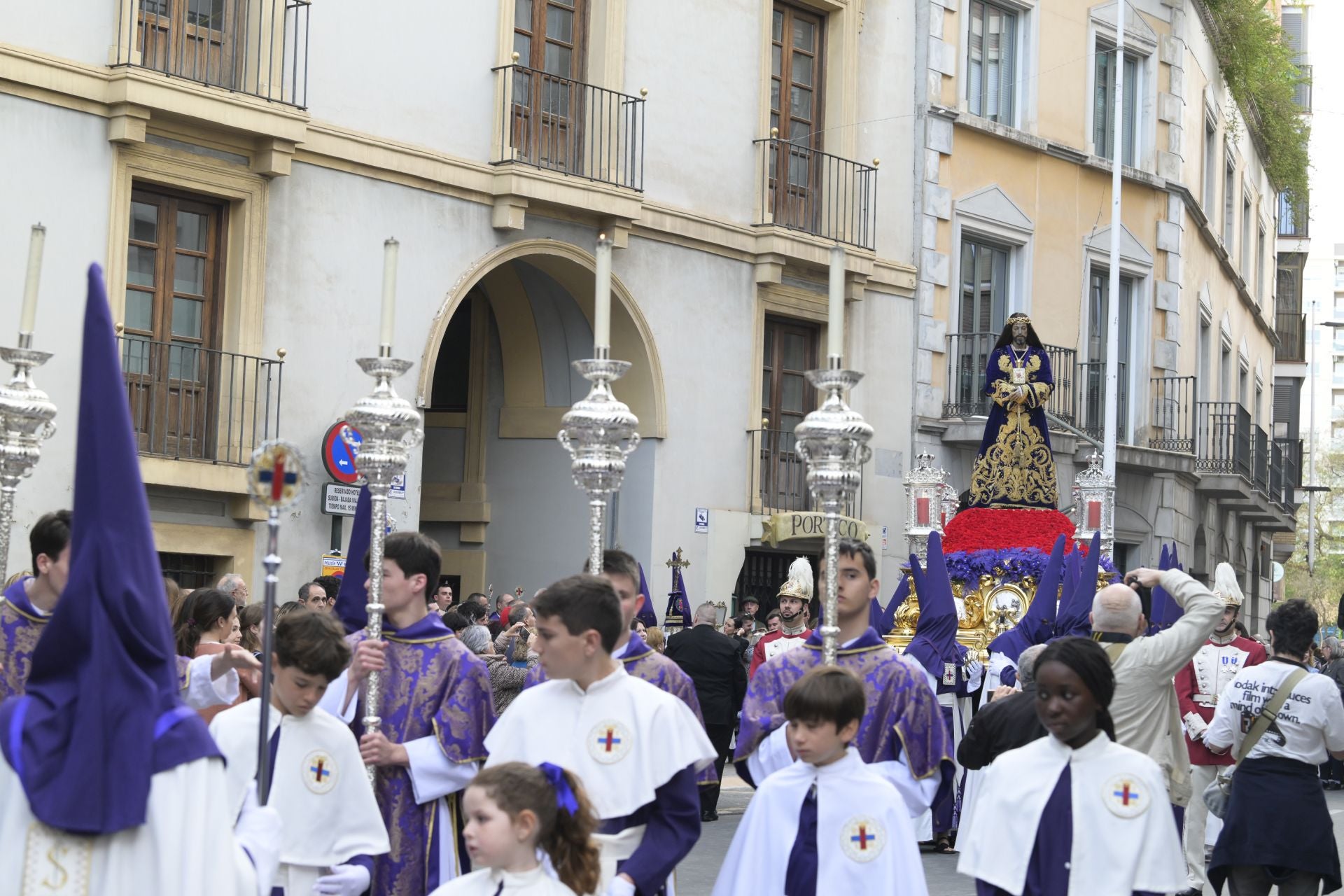 La procesión del Rescate y la Esperanza del Martes Santo en Murcia, en imágenes