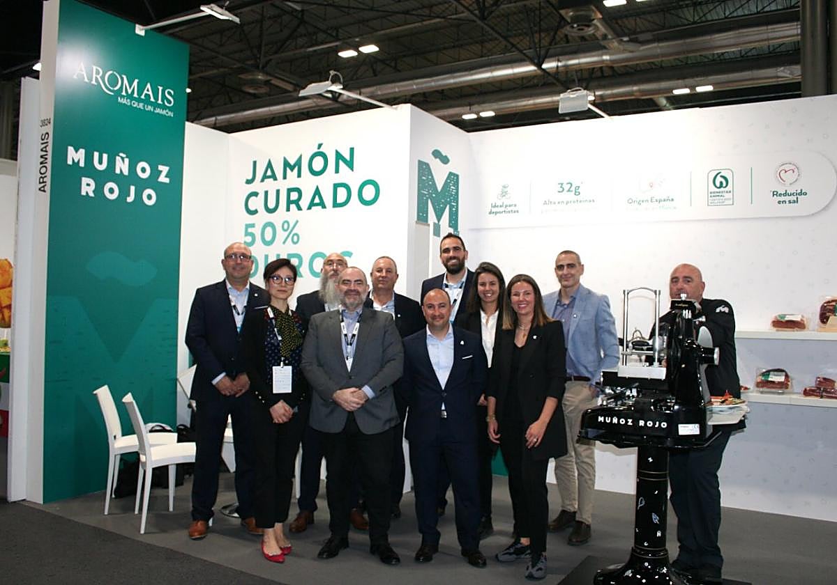 El estand de Aromais en la feria puso en valor su jamón saludable.