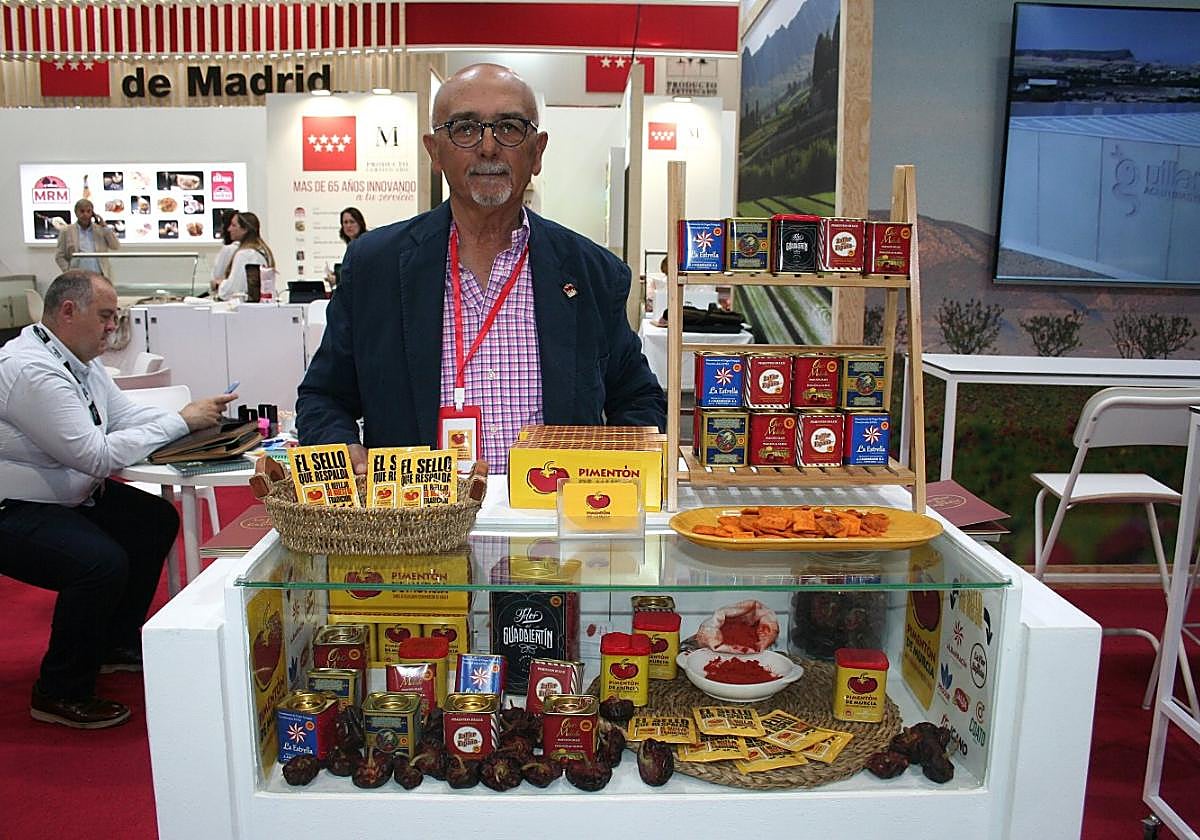 El presidente de la DOP, Manuel Sánchez, durante la feria.