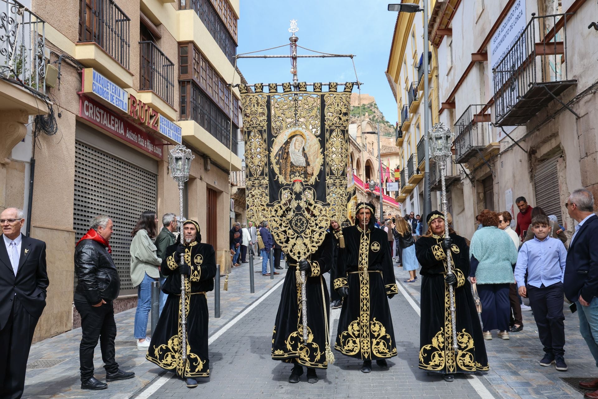En imágenes, la procesión del Domingo de Resurrección en Lorca