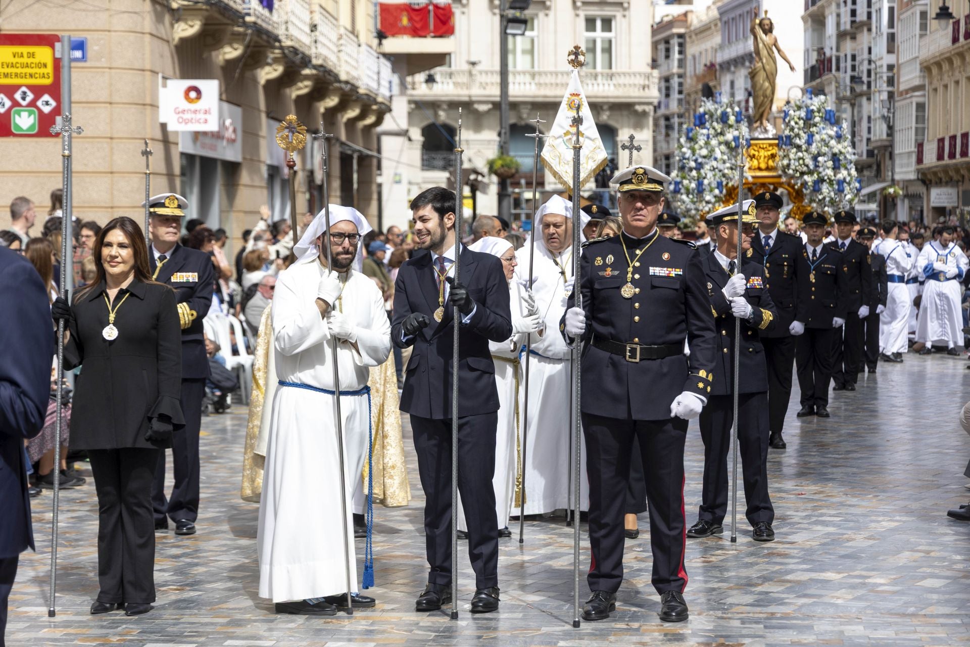En imágenes, procesión del Domingo de Resurrección en Cartagena