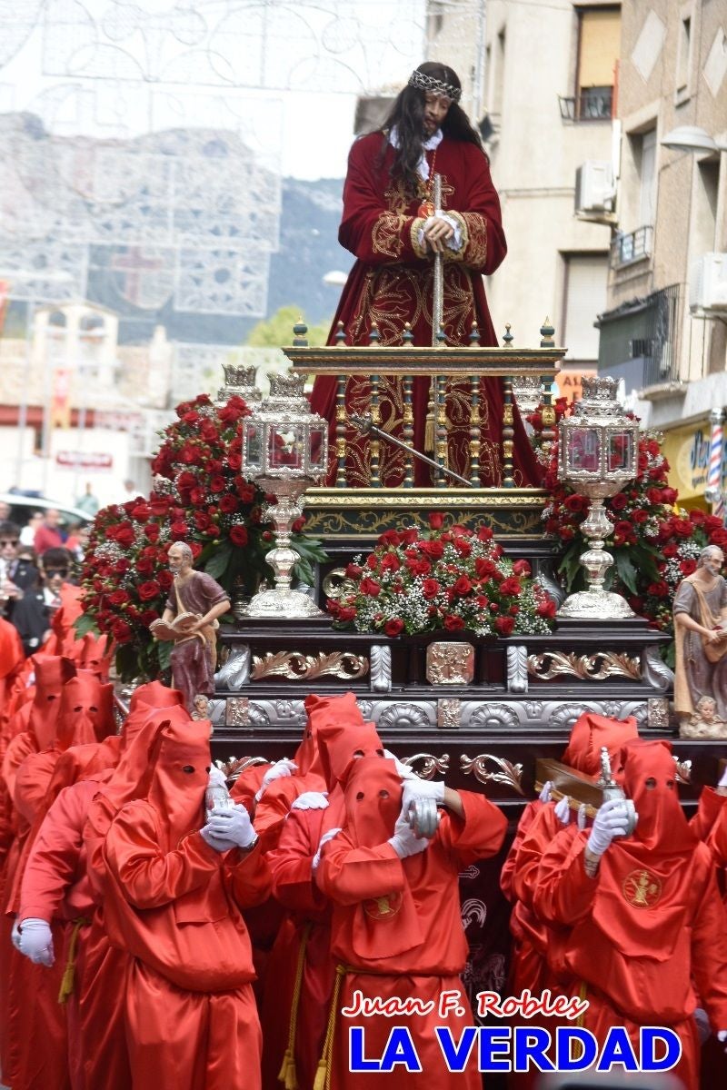 El Señor del Balcón abre la procesión del Encuentro en Caravaca de la Cruz