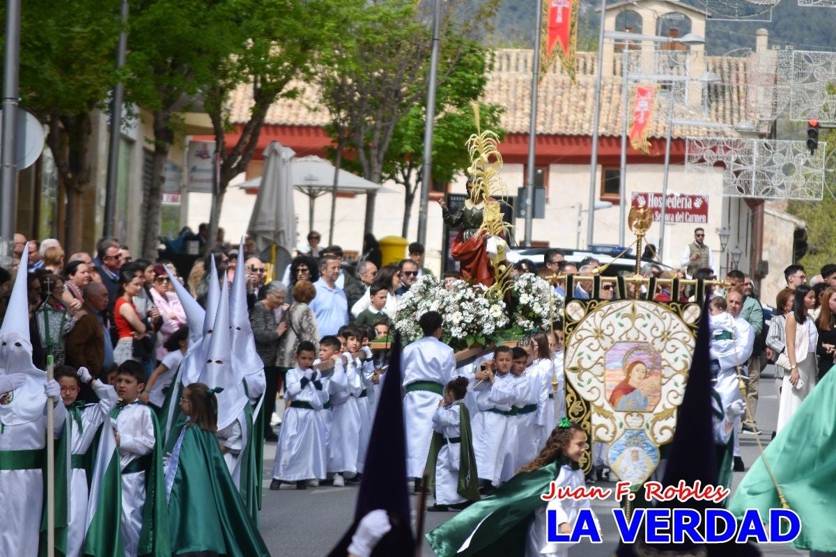 San Juan marca el paso en «El Encuentro» de Viernes Santo en Caravaca de la Cruz