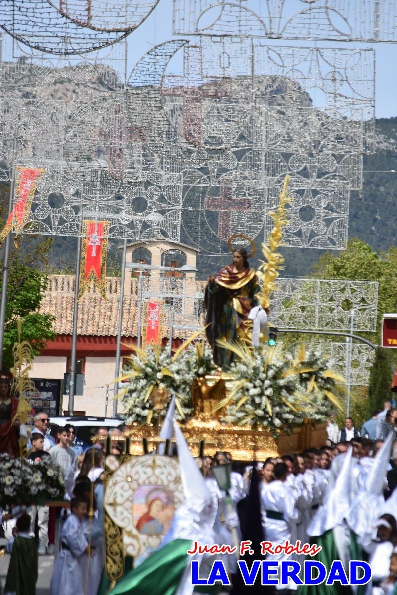 San Juan marca el paso en «El Encuentro» de Viernes Santo en Caravaca de la Cruz