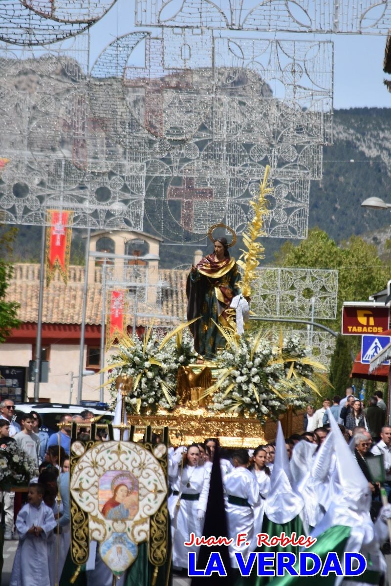 San Juan marca el paso en «El Encuentro» de Viernes Santo en Caravaca de la Cruz