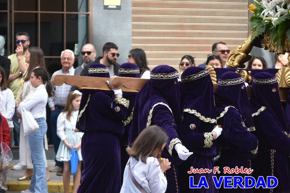 San Juan marca el paso en «El Encuentro» de Viernes Santo en Caravaca de la Cruz