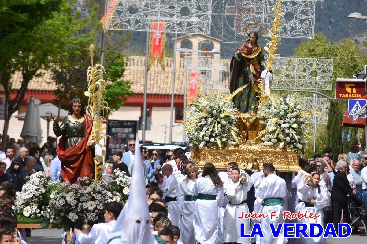 San Juan marca el paso en «El Encuentro» de Viernes Santo en Caravaca de la Cruz