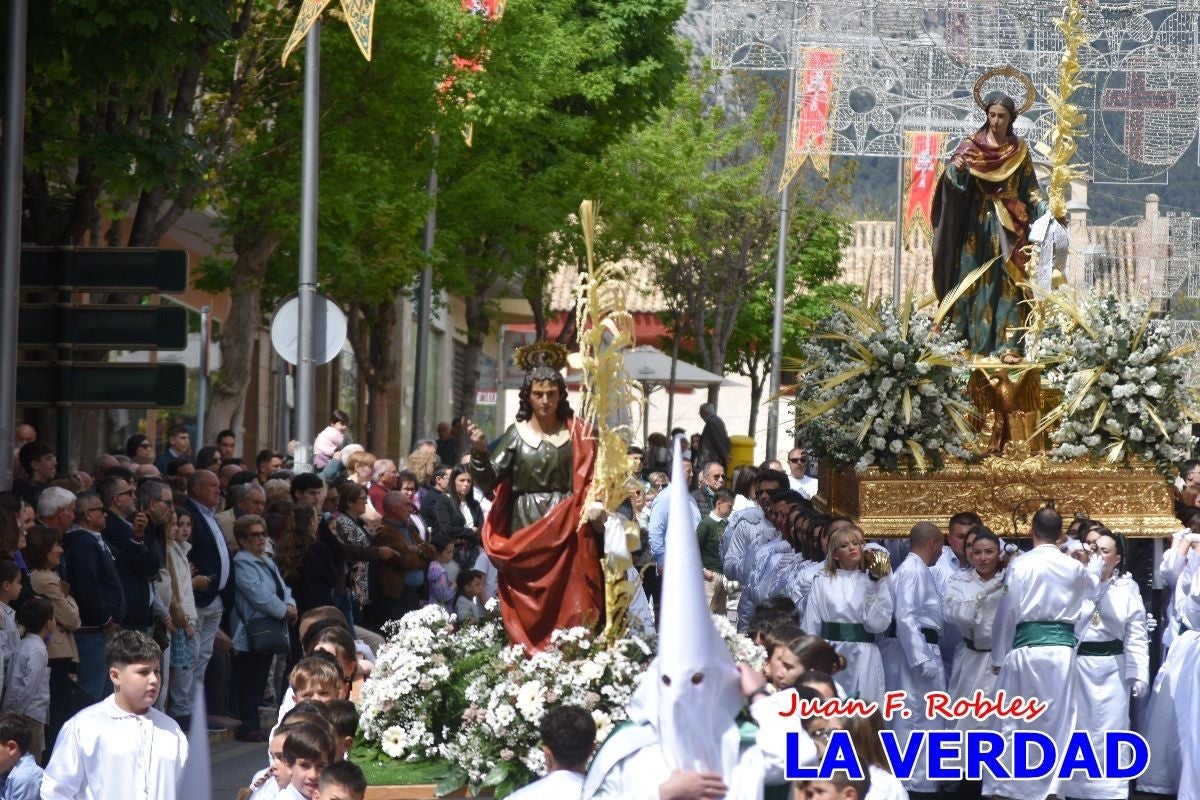 San Juan marca el paso en «El Encuentro» de Viernes Santo en Caravaca de la Cruz