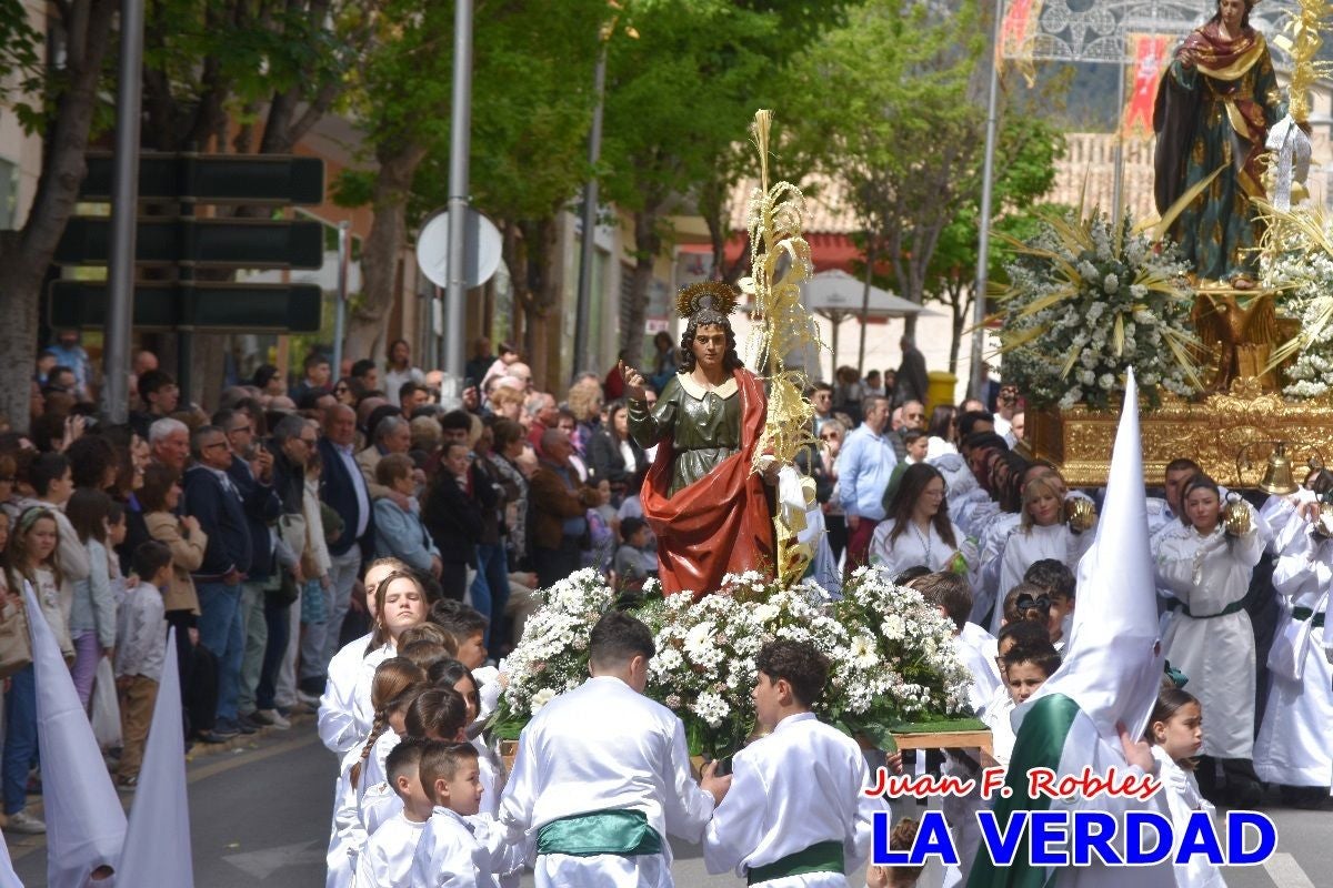 San Juan marca el paso en «El Encuentro» de Viernes Santo en Caravaca de la Cruz