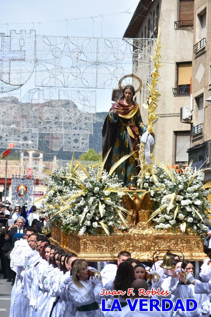 San Juan marca el paso en «El Encuentro» de Viernes Santo en Caravaca de la Cruz
