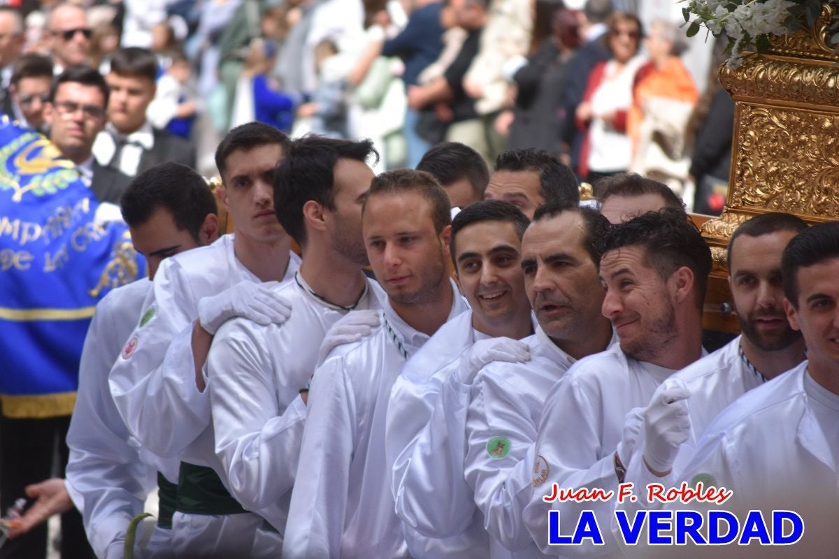 San Juan marca el paso en «El Encuentro» de Viernes Santo en Caravaca de la Cruz